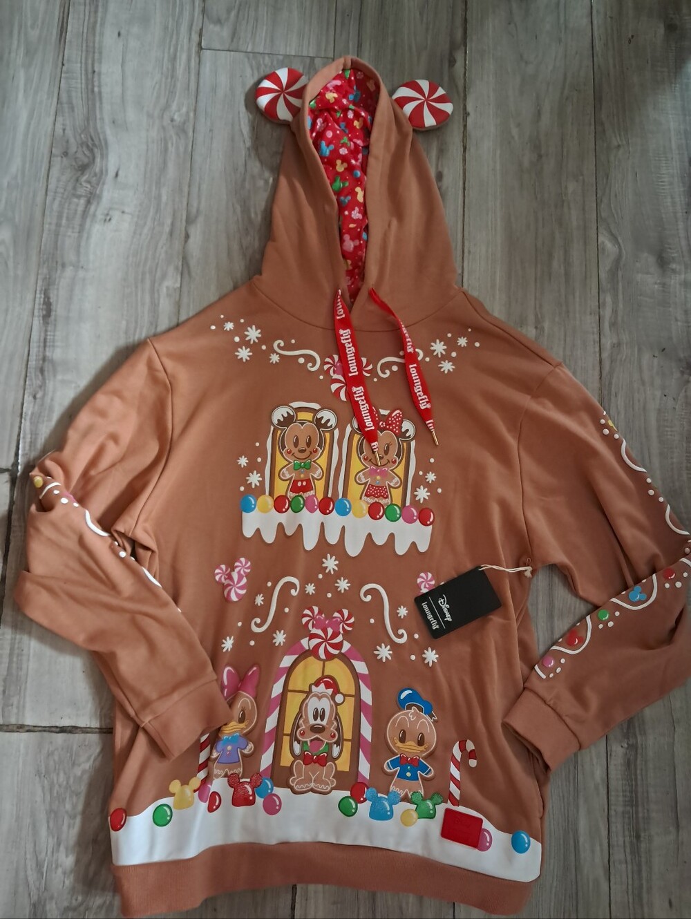 Disney Gingerbread Loungefly Hoodie L